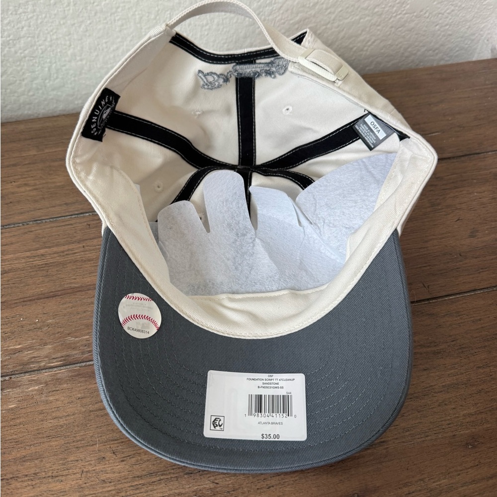 Genuine Merchandise Two-Tone Baseball Cap - Cream & Gray - Picture 2 of 2
